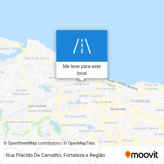 Rua Plácido De Carvalho mapa