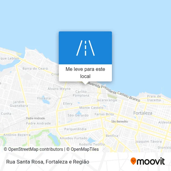 Rua Santa Rosa mapa