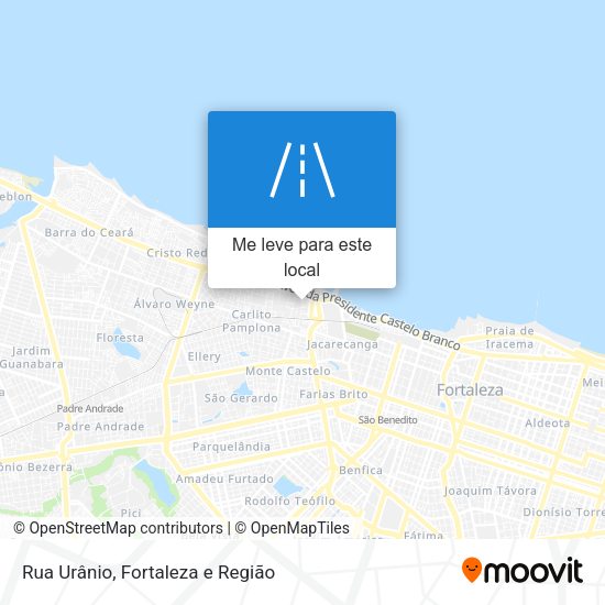 Rua Urânio mapa