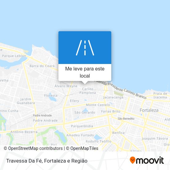 Travessa Da Fé mapa