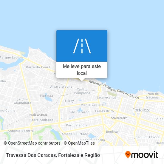 Travessa Das Caracas mapa