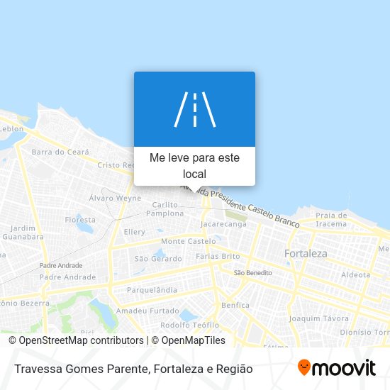 Travessa Gomes Parente mapa