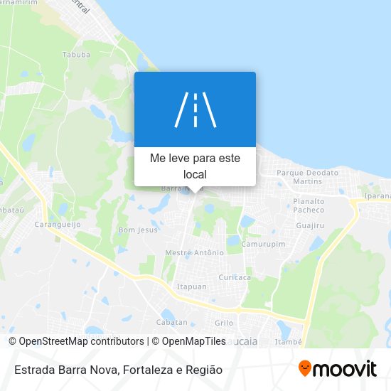 Estrada Barra Nova mapa