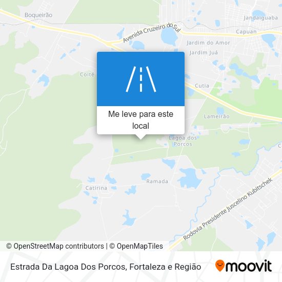 Estrada Da Lagoa Dos Porcos mapa