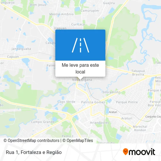 Rua 1 mapa