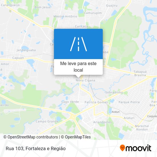 Rua 103 mapa