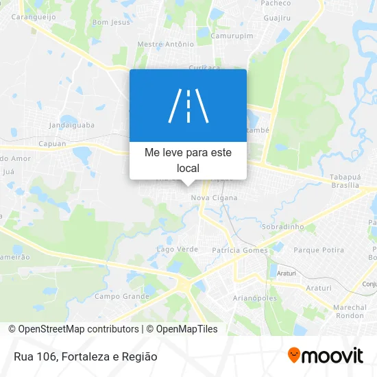 Rua 106 mapa