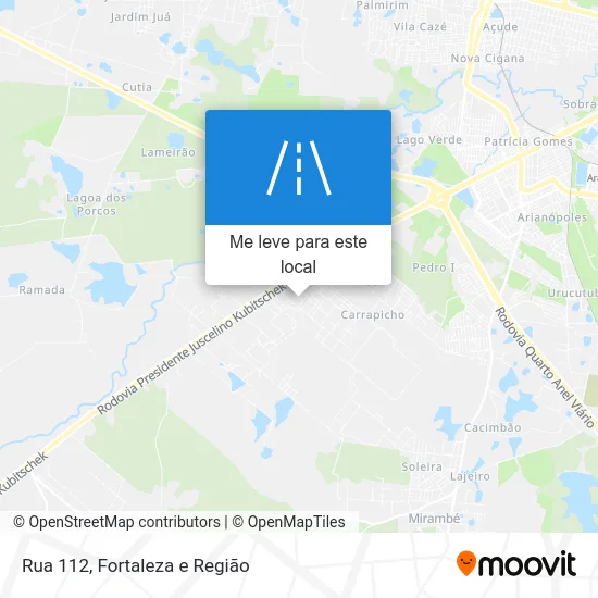 Rua 112 mapa