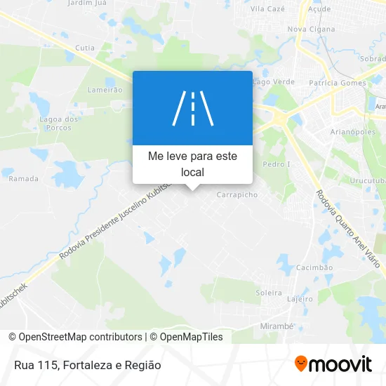 Rua 115 mapa