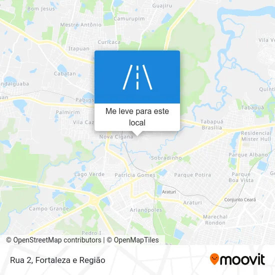 Rua 2 mapa
