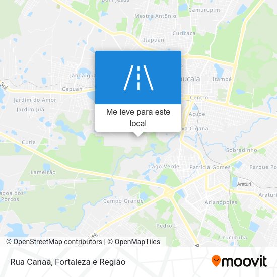 Rua Canaã mapa