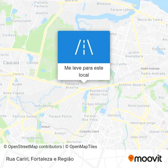 Rua Cariri mapa