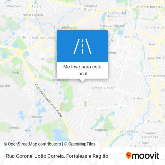 Rua Coronel João Correia mapa
