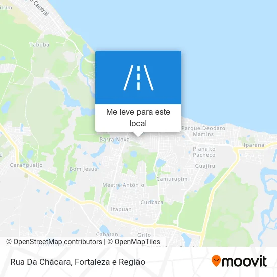 Rua Da Chácara mapa