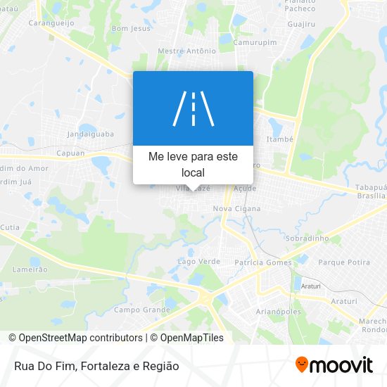Rua Do Fim mapa
