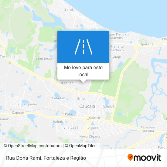 Rua Dona Rami mapa