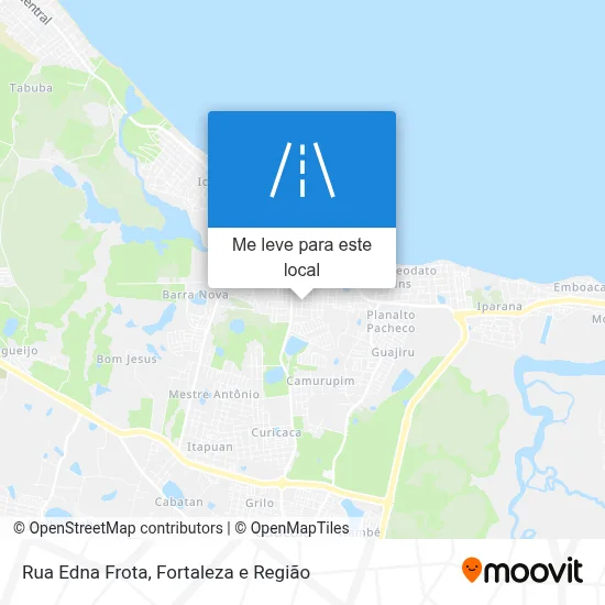Rua Edna Frota mapa