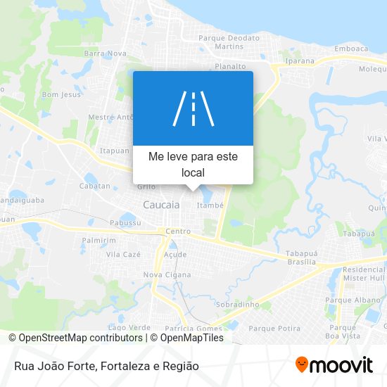 Rua João Forte mapa