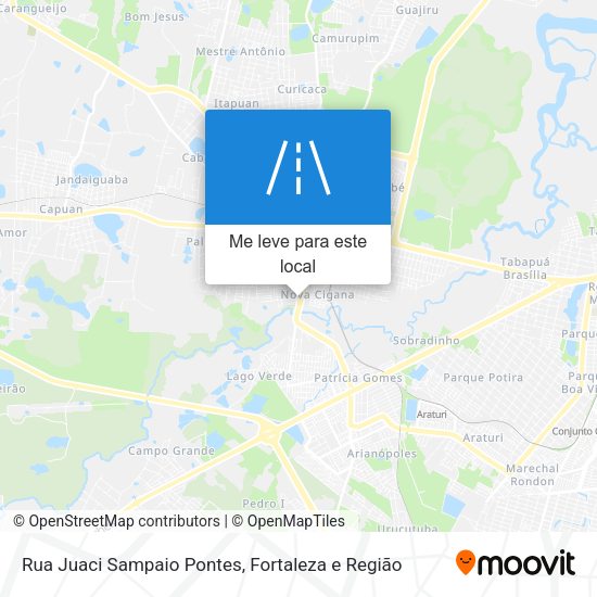 Rua Juaci Sampaio Pontes mapa