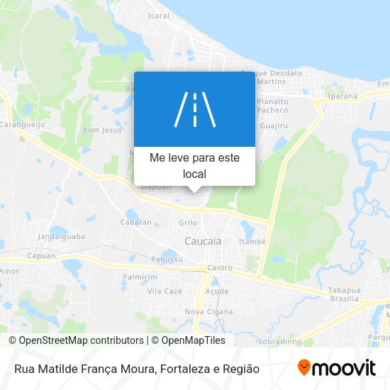 Rua Matilde França Moura mapa