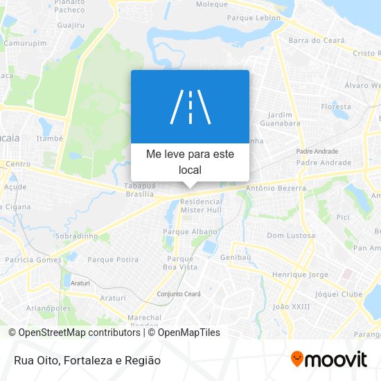 Rua Oito mapa