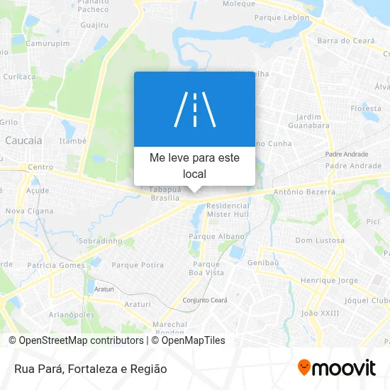 Rua Pará mapa