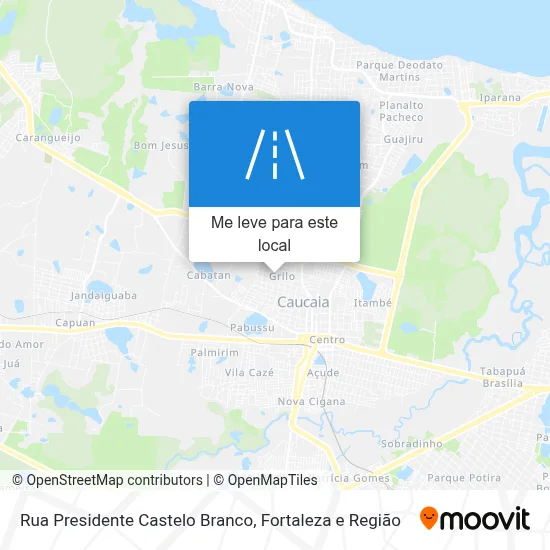 Rua Presidente Castelo Branco mapa