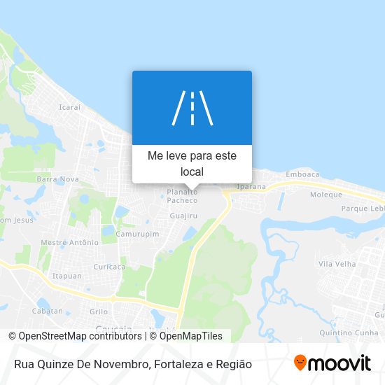 Rua Quinze De Novembro mapa
