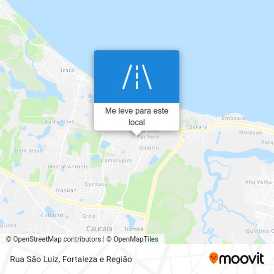 Rua São Luiz mapa