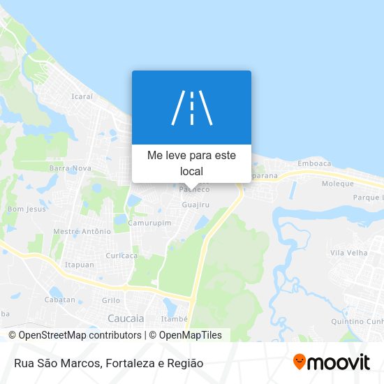 Rua São Marcos mapa