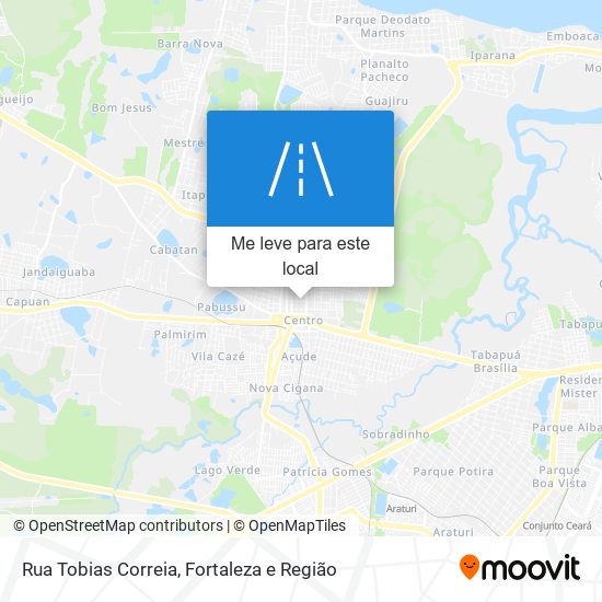 Rua Tobias Correia mapa