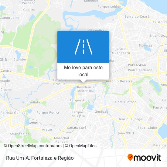 Rua Um-A mapa