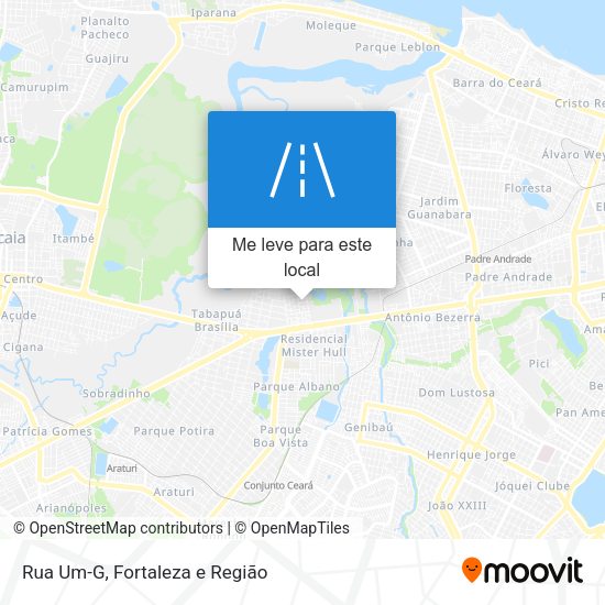 Rua Um-G mapa