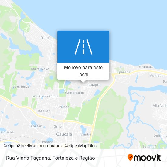 Rua Viana Façanha mapa