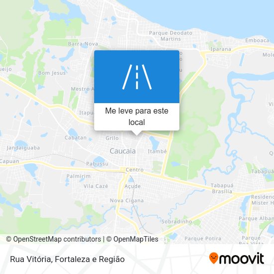 Rua Vitória mapa