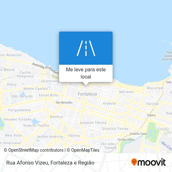 Rua Afonso Vizeu mapa