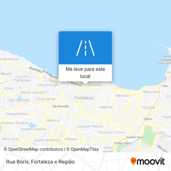 Rua Bóris mapa