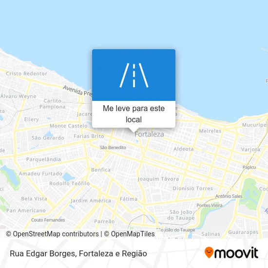 Rua Edgar Borges mapa