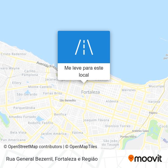 Rua General Bezerril mapa