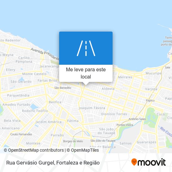 Rua Gervásio Gurgel mapa