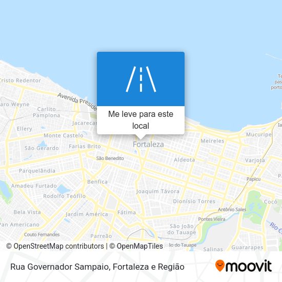 Rua Governador Sampaio mapa