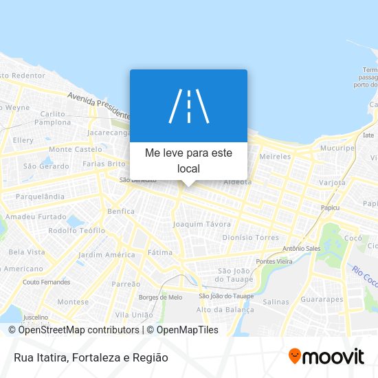 Rua Itatira mapa