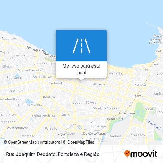 Rua Joaquim Deodato mapa