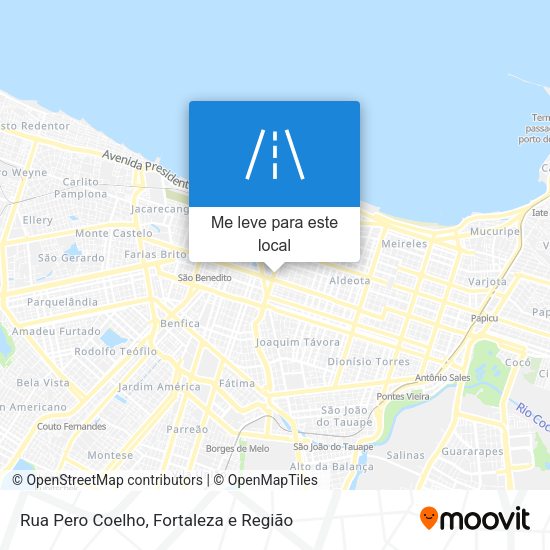 Rua Pero Coelho mapa
