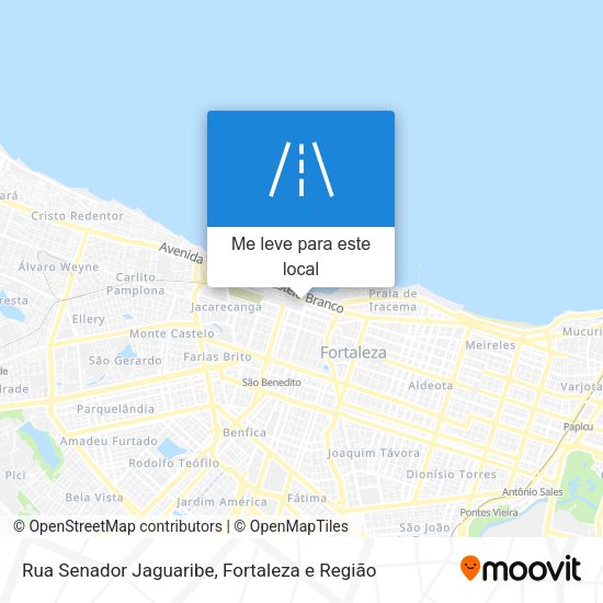 Rua Senador Jaguaribe mapa