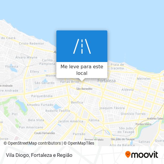 Vila Diogo mapa