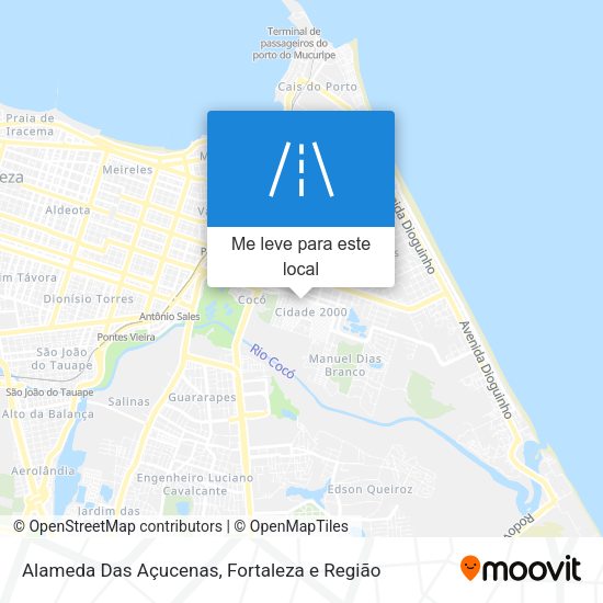 Alameda Das Açucenas mapa