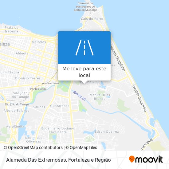 Alameda Das Extremosas mapa