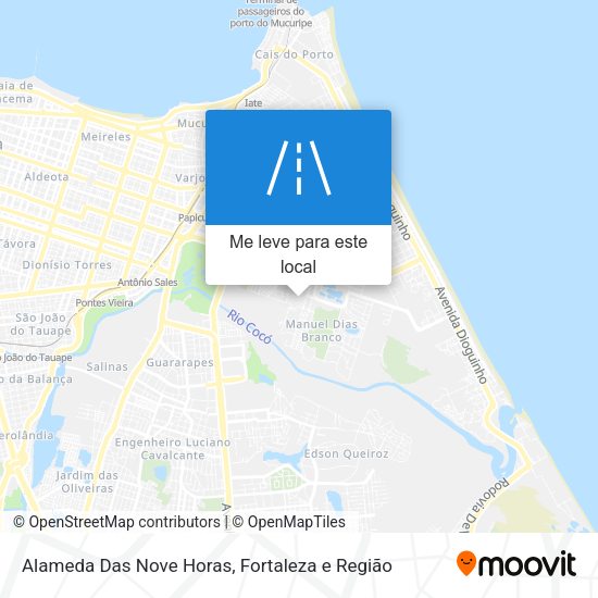 Alameda Das Nove Horas mapa