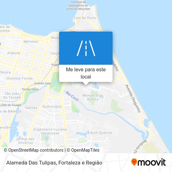Alameda Das Tulipas mapa